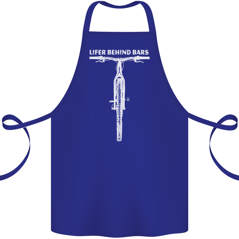 Lifer Behind Bars Cycling Cyclist Funny Cotton Apron 100% Organic Royal Blue