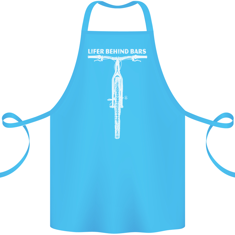 Lifer Behind Bars Cycling Cyclist Funny Cotton Apron 100% Organic Turquoise
