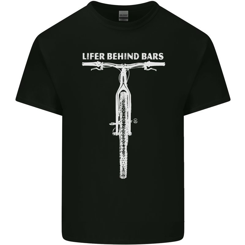 Lifer Behind Bars Cycling Cyclist Funny Kids T-Shirt Childrens Black