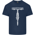 Lifer Behind Bars Cycling Cyclist Funny Mens Cotton T-Shirt Tee Top Navy Blue