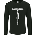 Lifer Behind Bars Cycling Cyclist Funny Mens Long Sleeve T-Shirt Black