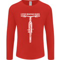Lifer Behind Bars Cycling Cyclist Funny Mens Long Sleeve T-Shirt Red