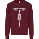 Lifer Behind Bars Cycling Cyclist Funny Mens Sweatshirt Jumper Maroon
