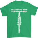 Lifer Behind Bars Cycling Cyclist Funny Mens T-Shirt Cotton Gildan Irish Green