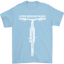 Lifer Behind Bars Cycling Cyclist Funny Mens T-Shirt Cotton Gildan Light Blue