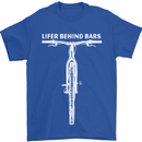 Lifer Behind Bars Cycling Cyclist Funny Mens T-Shirt Cotton Gildan Royal Blue