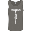 Lifer Behind Bars Cycling Cyclist Funny Mens Vest Tank Top Charcoal
