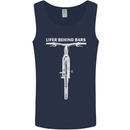 Lifer Behind Bars Cycling Cyclist Funny Mens Vest Tank Top Navy Blue
