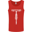 Lifer Behind Bars Cycling Cyclist Funny Mens Vest Tank Top Red