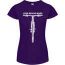 Lifer Behind Bars Cycling Cyclist Funny Womens Petite Cut T-Shirt Purple
