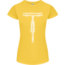 Lifer Behind Bars Cycling Cyclist Funny Womens Petite Cut T-Shirt Yellow