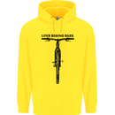 Lifer Behind Bars Funny Cycling Cyclist Childrens Kids Hoodie Yellow