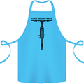 Lifer Behind Bars Funny Cycling Cyclist Cotton Apron 100% Organic Turquoise