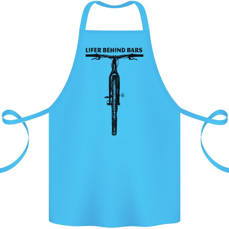 Lifer Behind Bars Funny Cycling Cyclist Cotton Apron 100% Organic Turquoise