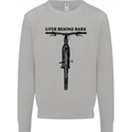 Lifer Behind Bars Funny Cycling Cyclist Kids Sweatshirt Jumper Sports Grey