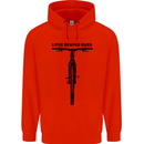 Lifer Behind Bars Funny Cycling Cyclist Mens 80% Cotton Hoodie Bright Red
