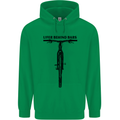 Lifer Behind Bars Funny Cycling Cyclist Mens 80% Cotton Hoodie Irish Green