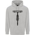 Lifer Behind Bars Funny Cycling Cyclist Mens 80% Cotton Hoodie Sports Grey
