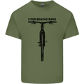 Lifer Behind Bars Funny Cycling Cyclist Mens Cotton T-Shirt Tee Top Military Green