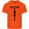 Lifer Behind Bars Funny Cycling Cyclist Mens Cotton T-Shirt Tee Top Orange