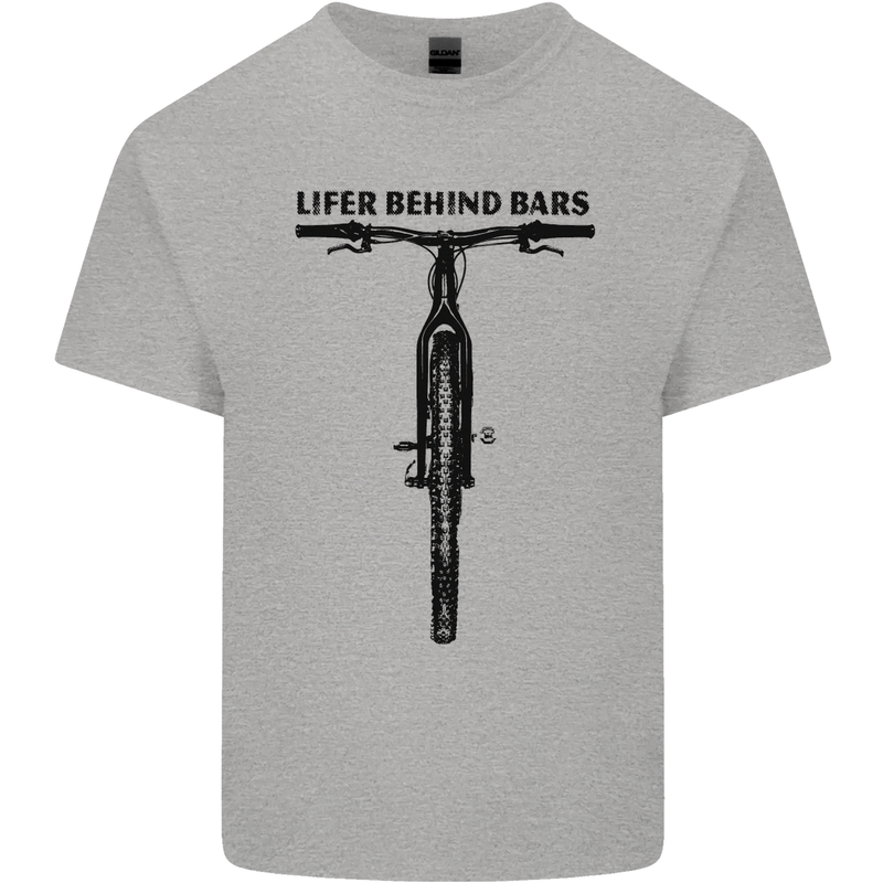Lifer Behind Bars Funny Cycling Cyclist Mens Cotton T-Shirt Tee Top Sports Grey