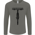 Lifer Behind Bars Funny Cycling Cyclist Mens Long Sleeve T-Shirt White