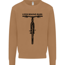 Lifer Behind Bars Funny Cycling Cyclist Mens Sweatshirt Jumper Caramel Latte