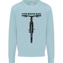 Lifer Behind Bars Funny Cycling Cyclist Mens Sweatshirt Jumper Light Blue