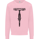 Lifer Behind Bars Funny Cycling Cyclist Mens Sweatshirt Jumper Light Pink