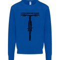 Lifer Behind Bars Funny Cycling Cyclist Mens Sweatshirt Jumper Royal Blue