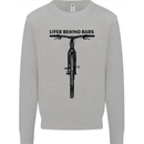 Lifer Behind Bars Funny Cycling Cyclist Mens Sweatshirt Jumper Sports Grey