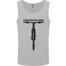 Lifer Behind Bars Funny Cycling Cyclist Mens Vest Tank Top Charcoal