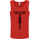 Lifer Behind Bars Funny Cycling Cyclist Mens Vest Tank Top Red