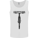 Lifer Behind Bars Funny Cycling Cyclist Mens Vest Tank Top White