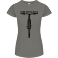 Lifer Behind Bars Funny Cycling Cyclist Womens Petite Cut T-Shirt Charcoal