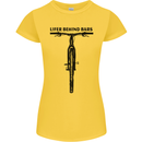 Lifer Behind Bars Funny Cycling Cyclist Womens Petite Cut T-Shirt Yellow