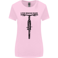 Lifer Behind Bars Funny Cycling Cyclist Womens Wider Cut T-Shirt Light Pink
