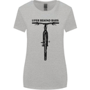 Lifer Behind Bars Funny Cycling Cyclist Womens Wider Cut T-Shirt Sports Grey