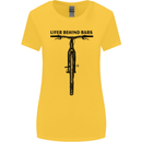 Lifer Behind Bars Funny Cycling Cyclist Womens Wider Cut T-Shirt Yellow