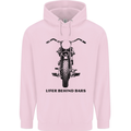 Lifer Behind Bars Motorcycle Motorbike Childrens Kids Hoodie Light Pink
