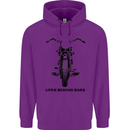 Lifer Behind Bars Motorcycle Motorbike Childrens Kids Hoodie Purple