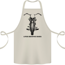 Lifer Behind Bars Motorcycle Motorbike Cotton Apron 100% Organic Natural