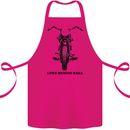 Lifer Behind Bars Motorcycle Motorbike Cotton Apron 100% Organic Pink