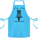 Lifer Behind Bars Motorcycle Motorbike Cotton Apron 100% Organic Turquoise