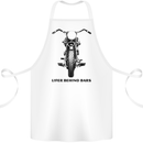 Lifer Behind Bars Motorcycle Motorbike Cotton Apron 100% Organic White