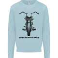 Lifer Behind Bars Motorcycle Motorbike Kids Sweatshirt Jumper Light Blue