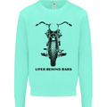 Lifer Behind Bars Motorcycle Motorbike Kids Sweatshirt Jumper Peppermint