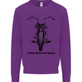 Lifer Behind Bars Motorcycle Motorbike Kids Sweatshirt Jumper Purple