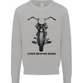 Lifer Behind Bars Motorcycle Motorbike Kids Sweatshirt Jumper Sports Grey