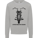 Lifer Behind Bars Motorcycle Motorbike Kids Sweatshirt Jumper Sports Grey